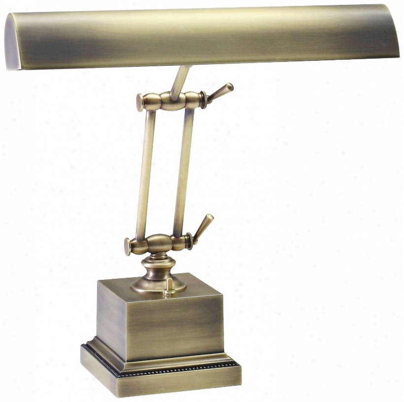 House Of Troy 13&#8221; High Brass Twin Arm Piano Desk Lamp (r3418)