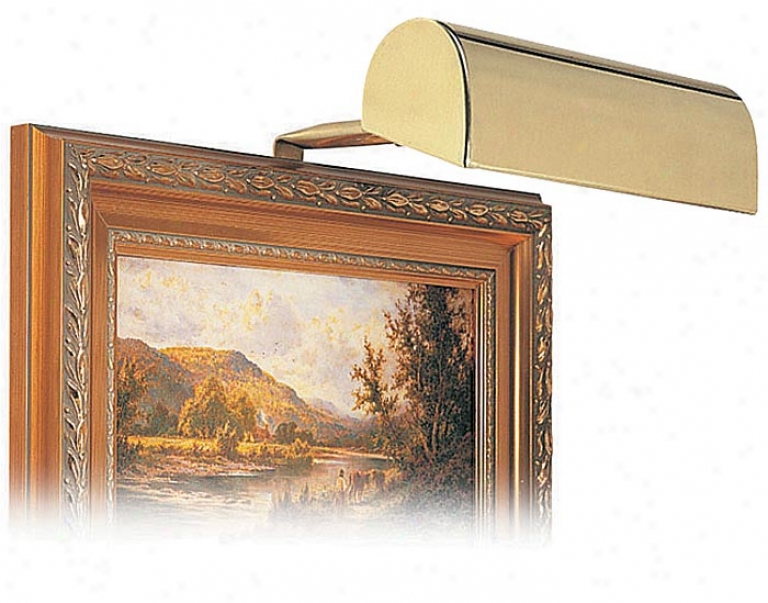 Abide Of Troy 8" Wide Gold Finish Plug-in Picture Light (36074)