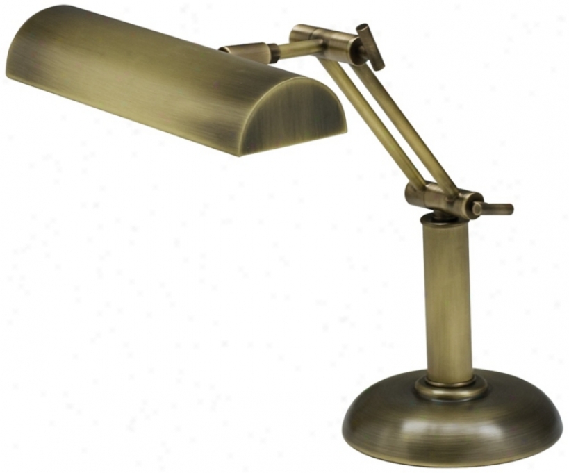 House Of Troy Antique Brass 14" High Piano Lamp (r3425)