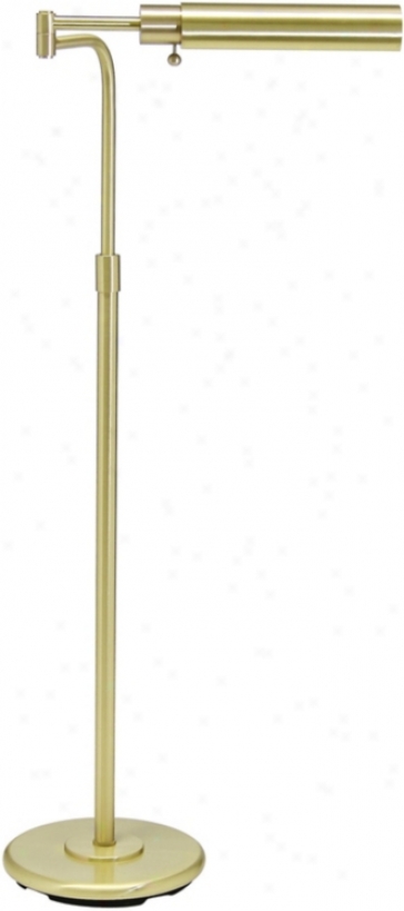 House Of Troy Swing Arm Pharmacy Satin Brass Floor Lamp (78024)