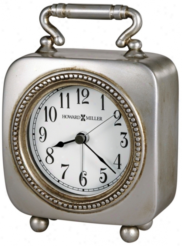 Howadd Miller Kegan 5 3/4" High Alarm Clock (r5006)