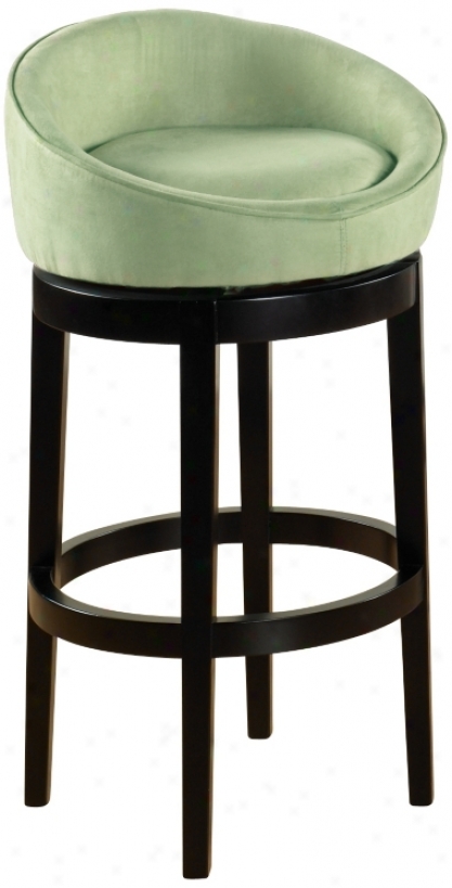 Igloo Green Microfiber 26" Hihg Swivel Counter Stool (p6088)