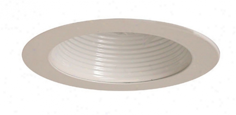 Intense 4" Low Voltage White Baffle Recessed Light Trim (80141)