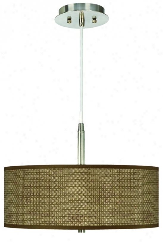 Interweave Pattern Shade 16" Wide Pendant Chandelier (g9447-v2348)