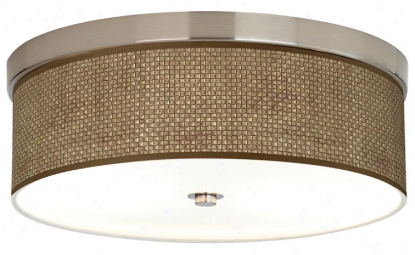 Interweave Shade 14" Wide Brushed Nickel Ceiling Light (h8796-v2336)