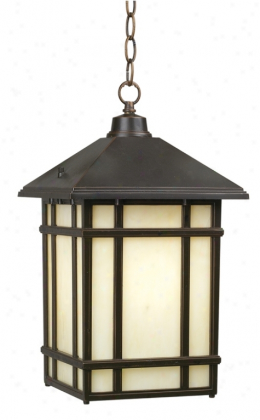 J Du J Mission Hills 16 1/2" High Outdoor Hanging Light (97321)