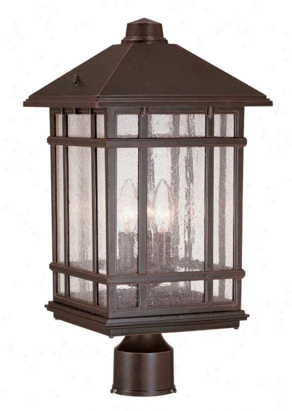 J Du J Sierra Craftsman 18" High Outdoor Post Mount (26058)