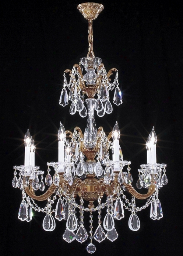 James R. Moder  Redding Eight Whitish Crystal Chandelier (97991)