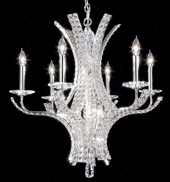 James R. Moder Six Light Estella Crystal Chandelier (9105)