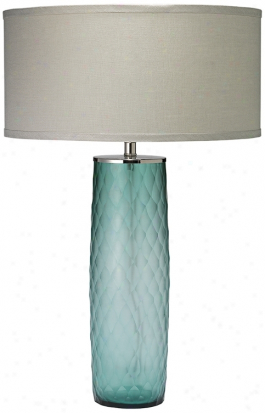 Jamie Young Cloud Sky Blue Glass Table Lamp (u3796)