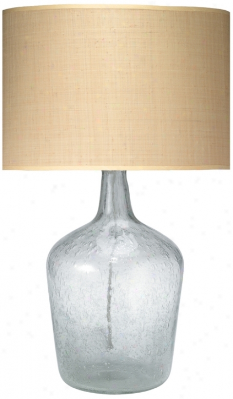 Jamie Young Medium Clear Glass Plum Jar Table Lamp (p2487)