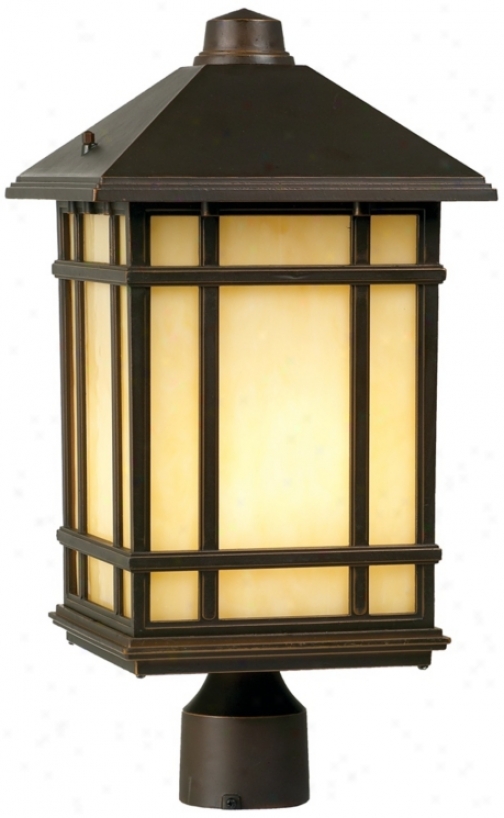 Jarrin Du Jour 18" High Mission Hills Led Outdoor Post Light (97322-w4099)