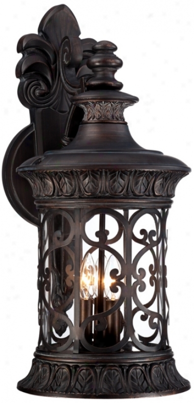 John Timberland 30" Hogh Bronze Outdoor Wall Light (w77051)