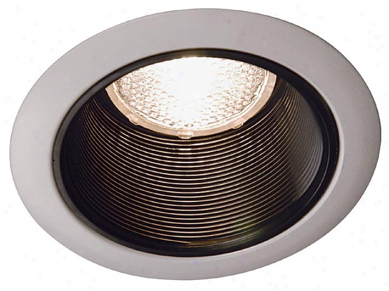 Juno 4" Black Baffle White Trim Recessed Light (02579)