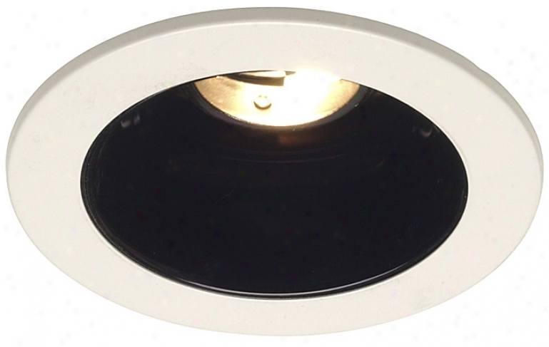 Juno 4" Low Voltage Black Alzak Recessed Light Trim (29819)