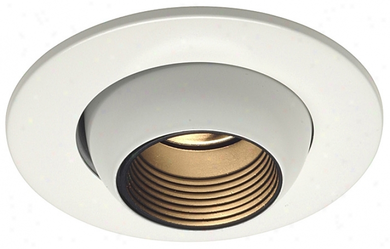 Juno 4" Low Voltage White Eyeball Trim (26830)