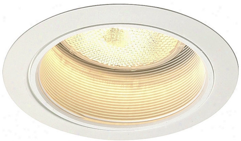 Juno 5" Line Voltage White Baffle Recessed Light Trim (25786)