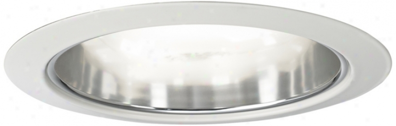 Juno 5" Low Voltage Clear Alzak White Downlight Cone Trim (n0672)