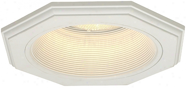 Juno 6&uqot; Line Voltage White Octagon Recessed Light Trim (02536)