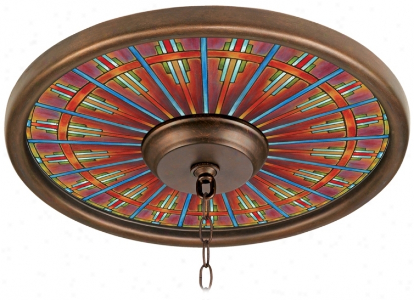 Kaleidoscopee 16" Wide Bronze Finish Ceiling Medallion (02975-k3377)