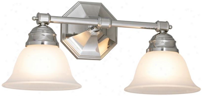 Kathryn 8 1/2" High Chrome Finish Dual Light Bath Fixture (87459)