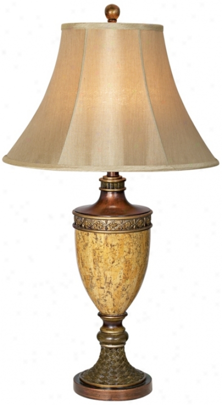 Kathy Ireland Bristol Park Sandstone Tabble Lamp (j2362)