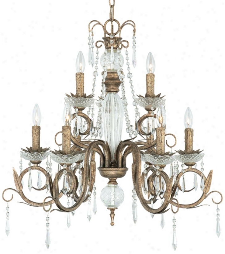 Kathy Ireland European Treasure 28 1/4" Crystal Chandelier (n1244)