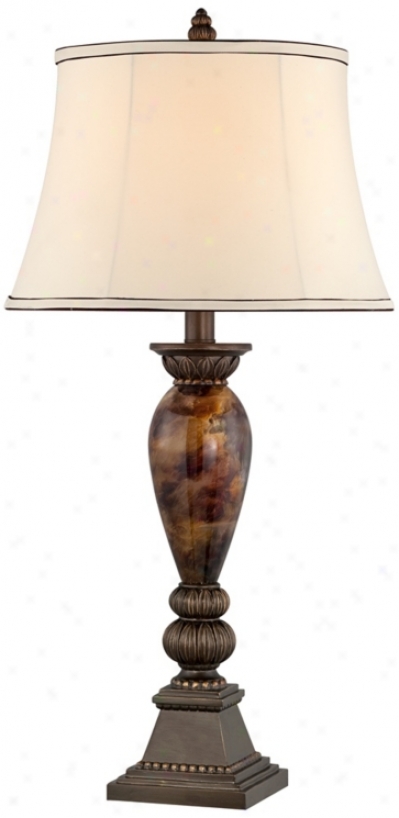 Kathy Ireland Home Mulholland 33" Marbleized Table Lamp (t3772)