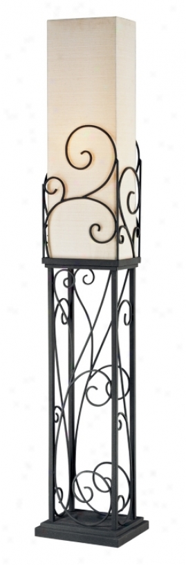 Kathy Ireland Las Brisas Garden Uplight Floor Lamp (j0926)