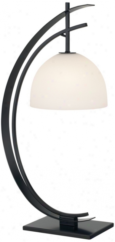 Kathy Ireland Orbit Black Table Lamp (p3265)