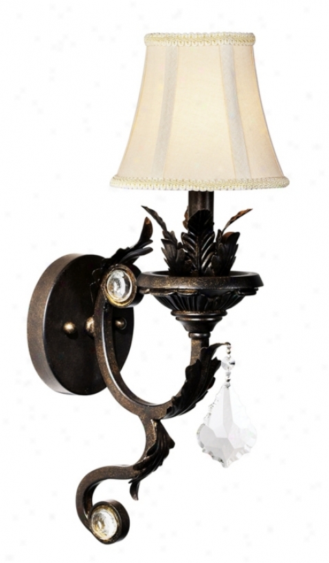 Kathy Ireland Ramas De Luces 17 1/2" High Bronze Wall Sconce (52744)