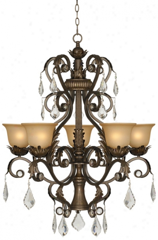 Kathy Ireland Ramas De Luces Bronze 31" Wide Chandelier (p0311)