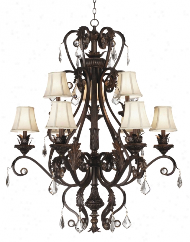 Kathy Ireland Ramzs De Luces Nine Light Chandelier (07155)