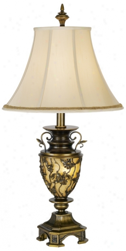 Kathy Ireland Southern Dogwood Night Light Table Lamp (f3537)