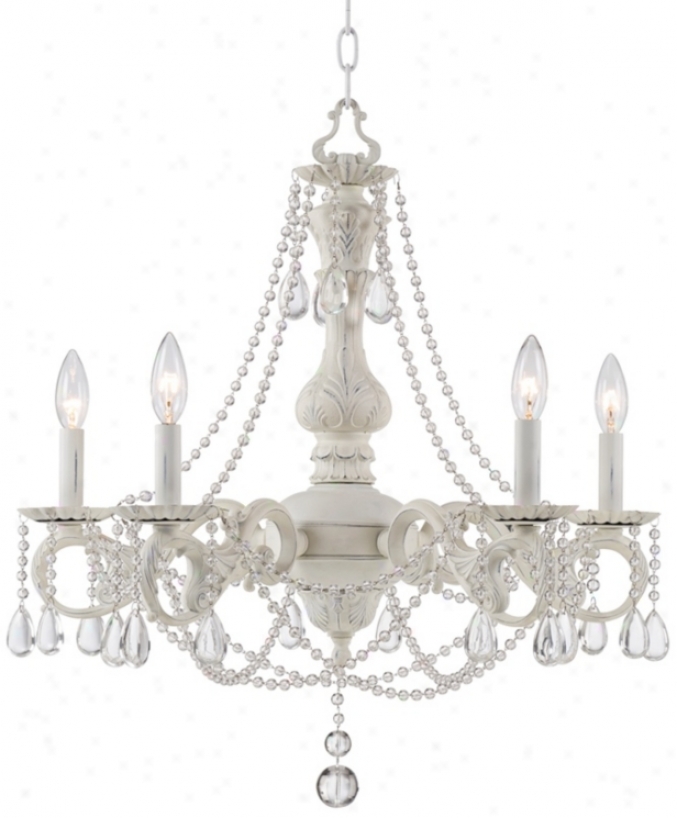 Kathy Ireland Stacey Wihte 5-light Beaded Crystal Chandelier (w3606)