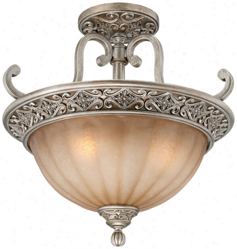 Kathy Ireland Sterling Esfate 18" Wide Ceiling Light (w7743)