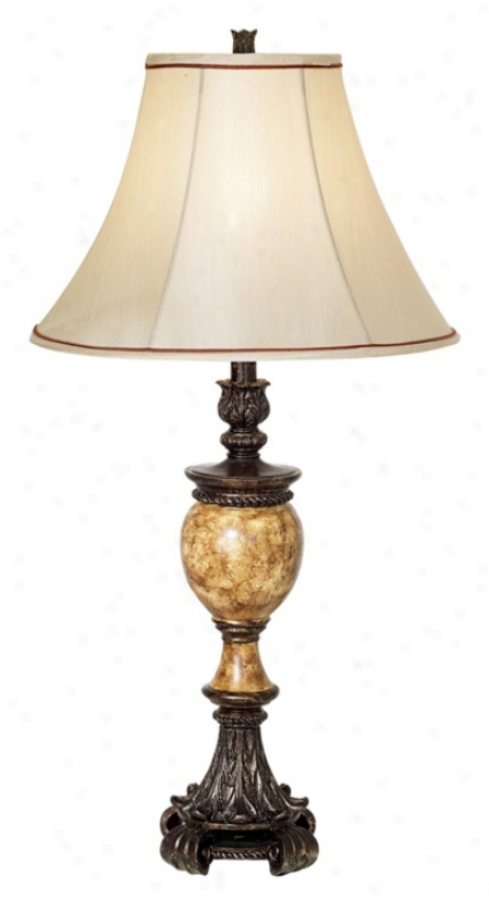 Kathg Ireland's Westminster Faux MarbleU rn Table Lamp (21132)