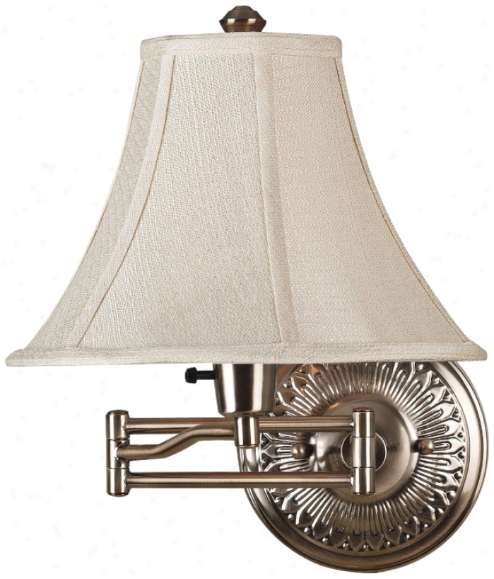 Kenroy Amherst Brushed Bronze Plug-in Swing Arm Wall Light (r8699)