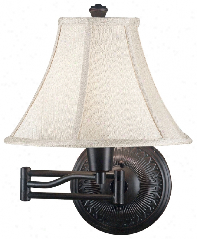 Kenroy Home Amherst Bronze Plug-inn Swing Arm Wall Light (r8701)