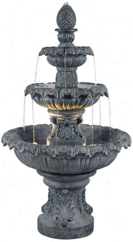 Kenroy Home Costa Brava Zinc Finish 3-giered Fountain (j3091)