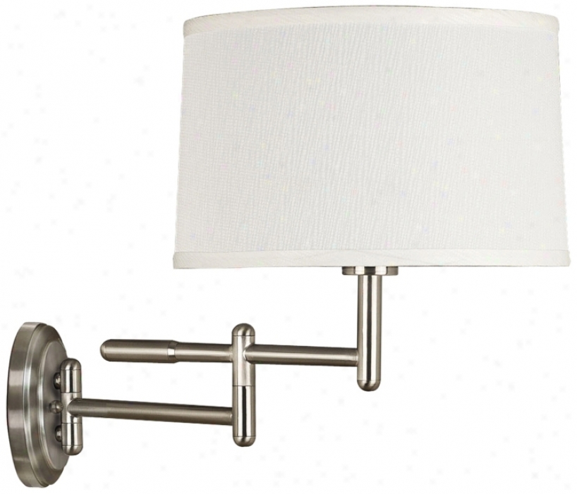 Kenroy Home Theta Brushed Steel Plug-in Swing Arm Wall Light (r8686)