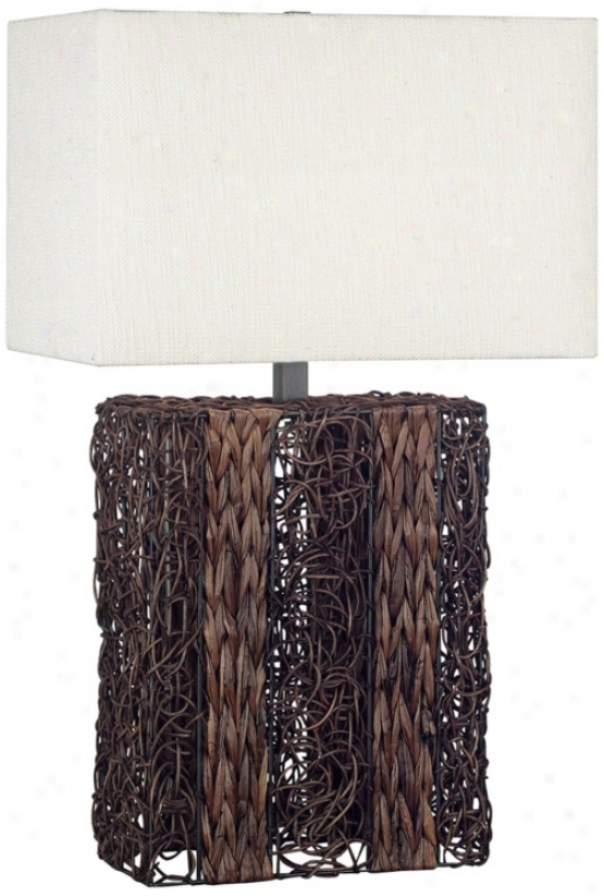 Kenroy Home Whitser Woven Table Lamp (x9071)