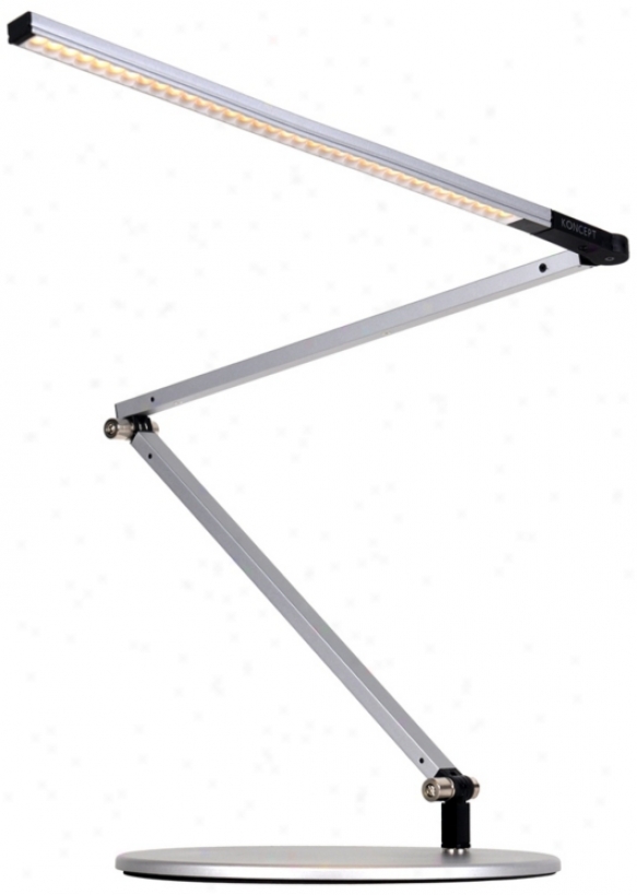 Koncept Gen 3 Z-bar Weak Daylight Led Silver Desk Lamp (v6904)