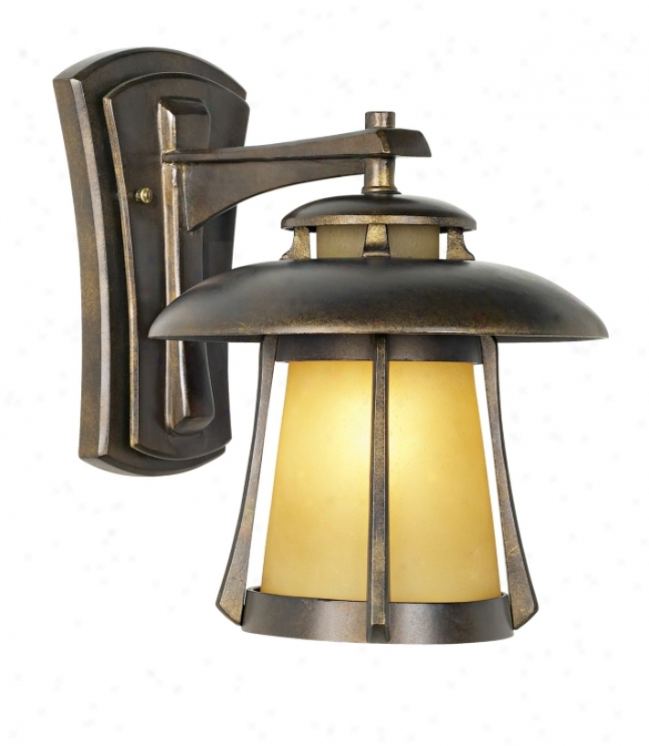 Laguna Accumulation Golden Bronze 13&#8221; High Outdoor Wall Light (44752)