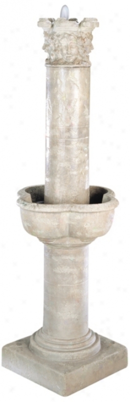 Large Four Seasons Column Fountain (95757)