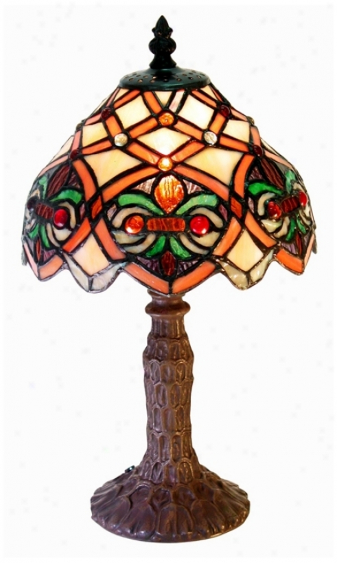 Lattice Tiffany Style Accent 14&wuot; Aloft Table Lamp (j6811)