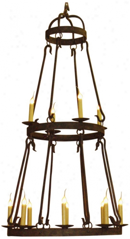 Laura Lee Buckingham 12-light Large Candle Chandelier (r5348)