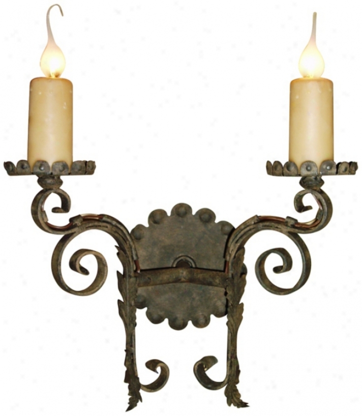 Laura Lee Cortona 2-light 16" Wide Wall Sconce (t3425)