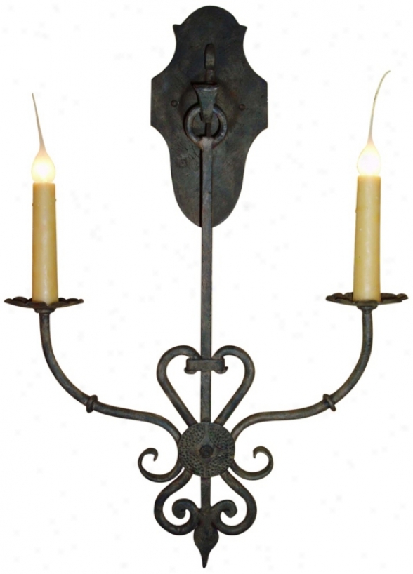 Laura Lee Jasmine 2-light 29" High Wall Sconce (t3434)