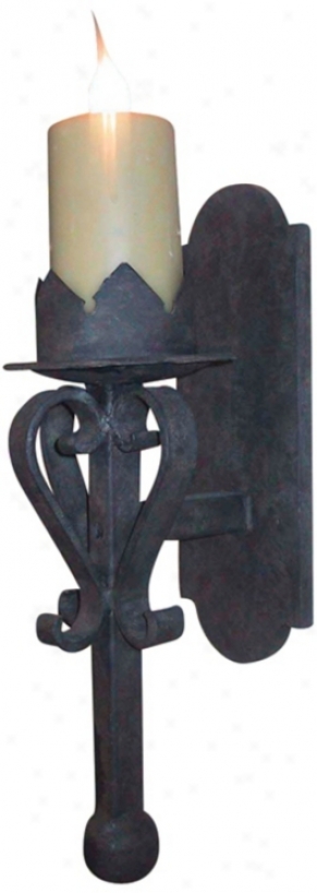 Laura Lee King Gothjc Single Light 19" High Wall Sconce (t3391)